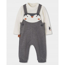 BOBOLI Set knit for baby boy -BCI - 244011 - ΑΓΟΡΙ - GREY