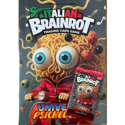 Italian Skifidol Italian Brainrot Universo Psichedelico Album + Pack of 7 collectible cards
