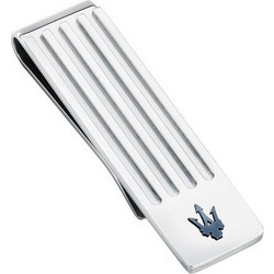MASERATI ICONIC MONEY CLIP SS BLUE