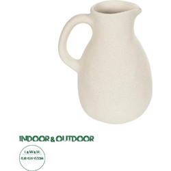 Globostar Armenoville Κασπώ Κεραμικό Μπεζ Μ18 x Π15 x Υ22cm