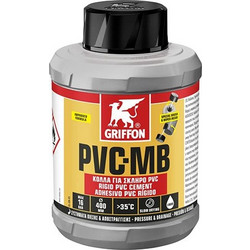 GRIFFON PVC MB ΚΟΛΛΑ ΣΚΛΗΡΟΥ PVC 500ml ΓΙΑ ΣΩΛΗΝΕΣ & ΕΞΑΡΤΗΜΑΤΑ