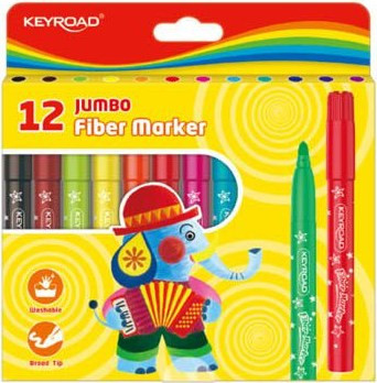 ΜΑΡΚΑΔΟΡΟΙ KEYROAD JUMBO 12 ΧΡΩΜ