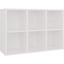 Topeshop Malax White Βιβλιοθήκη 90x30x60cm M-MP-R-MLX-MINI 2X3-BIA