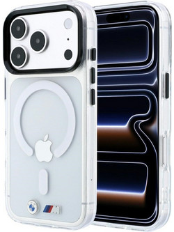 BMW M IML Glossy Metal Logo & Trims MagSafe Θήκη Transparent (iPhone 18 Pro / 17 Pro)
