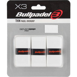 Bullpadel Senso Overgrips x3 Λευκό Padel