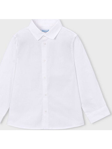 MAYORAL Πουκαμισο μακρυμανικο basic 00146-055 White
