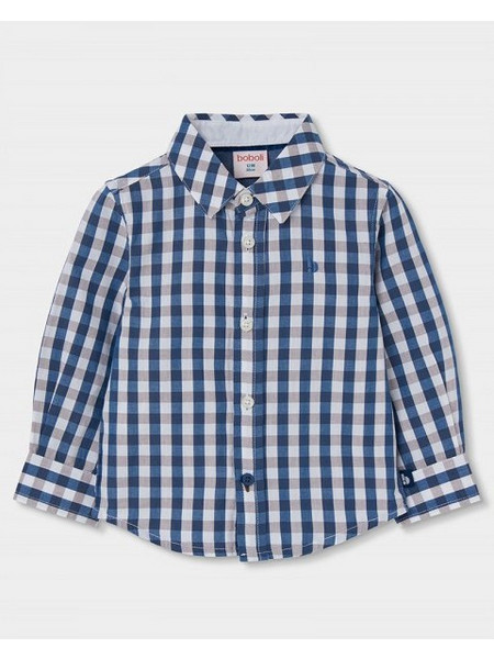 BOBOLI Poplin shirt check for boy -BCI - 814047 - ΑΓΟΡΙ - checks