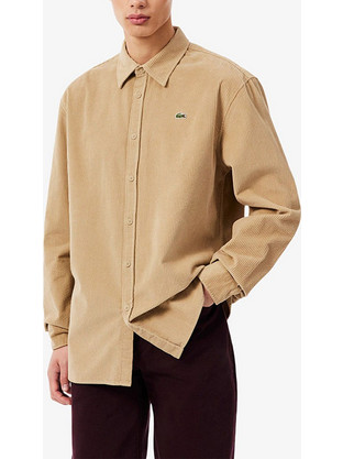 Lacoste Ανδρικό Πουκάμισο Βαμβακερό Μακρυμάνικο Slim Fit CH8821-02S