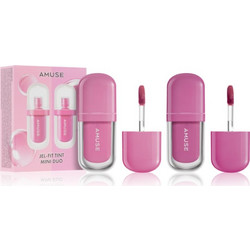 AMUSE Jel-Fit Tint Mini Duo ενυδατικό σετ λιπ γκλος απόχρωση Cool Tone 2x1.5 ml