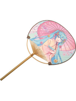 Hatsune Miku Non-Folding Uchiwa Fan Miku Kimono