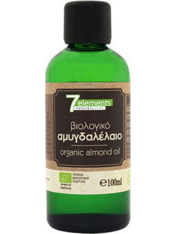 7elements Βιολογικό Αμυγδαλέλαιο για Πρόσωπο Σώμα & Μαλλιά 100ml