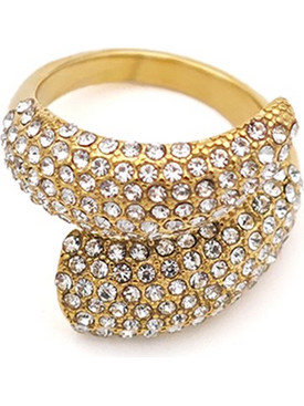Δαχτυλίδι stras gold ΚΩΔ: R42022