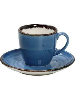 Espiel Terra Φλιτζάνι Espresso Πορσελάνη Μπλε 90ml TLF112