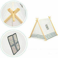 Ecotoys Wigwam Grey White Παιδική Σκηνή Ινδιάνικη 8111