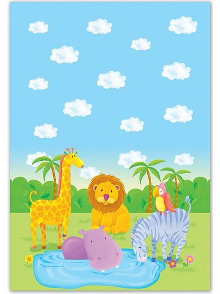Τραπεζομάντηλο πλαστικό wild animals 54x72εκ