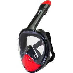 BlueWave Μάσκα Θαλάσσης Full Face Μαύρη Κόκκινη 61062