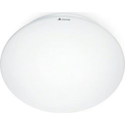 Φωτιστικό Οροφής 1xE27 Max 25W IP44 Γυαλί Οπάλ με Αισθητήρα Κίνησης 1.1W Λευκό