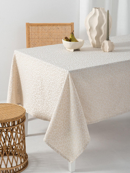 Palamaiki Τραπεζομάντηλο Αλεκιαστο Formal Dinner 175x260 LITA BEIGE Μπεζ