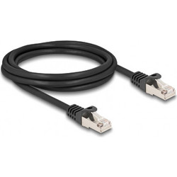 DeLOCK S/FTP Cat.6a Καλώδιο Δικτύου Ethernet 2m Black 80188