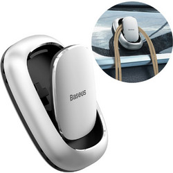 Baseus Beetle 2x Αυτοκόλλητη Κρεμάστρα Αυτοκινήτου -Τοίχου Σπιτιού Ασημένιο (ACGGJK-0S) - BASEUS