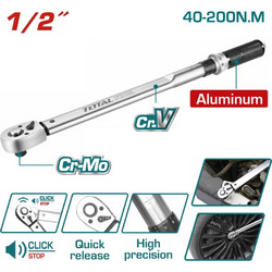 TOTAL ΕΠΑΓΓ. ΔΥΝΑΜΟΚΛΕΙΔΟ 1/2" / 40-200Nm (THPTW200N2)