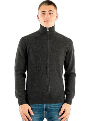 Schott Military Zipped Ανδρική Ζακέτα H.Anthracite PLKERN2