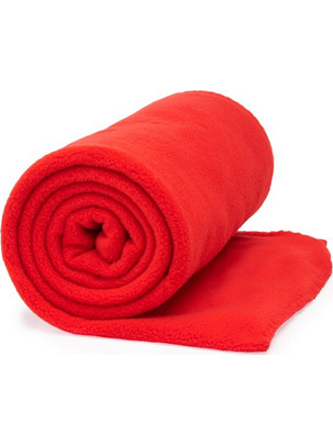 Κουβέρτα fleece LAMBERT από πολυεστέρα RED