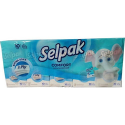 SELPAK COMFORT ΧΑΡΤΟΜΑΝΤΗΛΑ 3 φύλλων (Συσκευασία 10τεμ) 8690530275201
