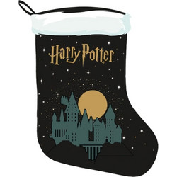 Harry Potter Χριστουγεννιάτικη Κάλτσα Μαύρο Χρώμα 42cm