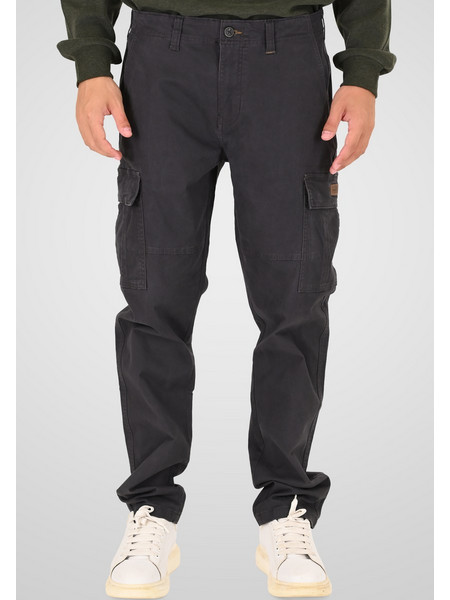 Double Cargo Pant Plain Ανδρικό Παντελόνι Ανθρακί