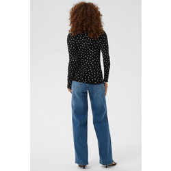 KAFFE KAbella Ls T-shirt dots black 10512005