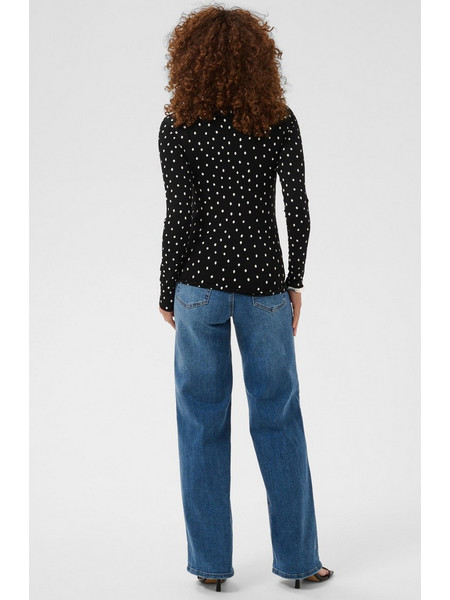 KAFFE KAbella Ls T-shirt dots black 10512005