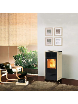 Edilkamin Piro 2 Plus White Σόμπα Pellet Αερόθερμη 9.2kW