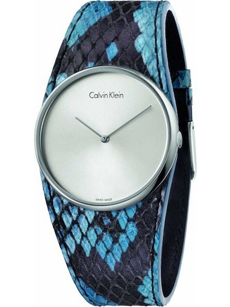 Calvin Klein Spellbound Γυναικείο Ρολόι με Μπλε Δερμάτινο Λουράκι K5V231V6