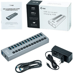 I-tec U3CHARGEHUB13 USB Hub 3.0 USB-A με 13 Θύρες USB-A & Εξωτερική Παροχή Ρεύματος