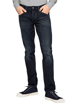 Pepe Jeans Ανδρικό Τζιν Παντελόνι Dark Denim PM201100WE2-000