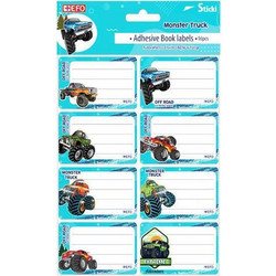 Ετικέτες Αυτοκόλλητες Sticki Monster Truck 16τμχ