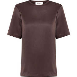 SILVIAN HEACH T-SHIRT PACAN ΣΚΟΥΡΟ ΚΑΦΕ