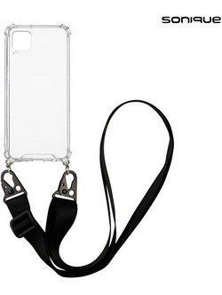 Sonique Armor Clear Back Cover Black (Huawei P40 Lite)