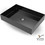 Voss Aldo Επικαθήμενος Νιπτήρας Μπάνιου Inox 55x38cm Μαύρος 519-V1255-411