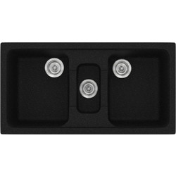 Sanitec Classic 325 Επικαθήμενος Νεροχύτης Γρανίτη Ματ Metallic Space 97x51cm