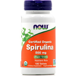 Now Foods Spirulina 500mg 100 Ταμπλέτες