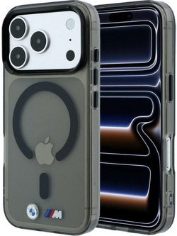 BMW M IML Glossy Metal Logo & Trims MagSafe Θήκη Back Cover Black (iPhone 18 Pro Max / 17 Pro Max)