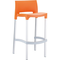 Gio* Σκαμπό Πορτοκαλί 75cm Alu PL