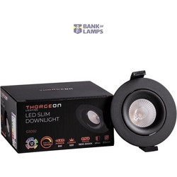 LED Downlight 8W Dim to Warm 520lm IP44 38 CRI90 PF0,9 (Internal Driver Included) RAL9005