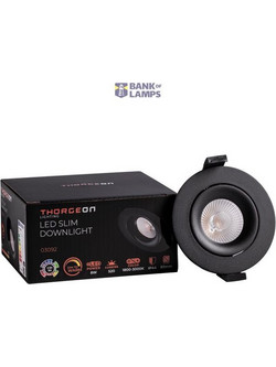 LED Downlight 8W Dim to Warm 520lm IP44 38 CRI90 PF0,9 (Internal Driver Included) RAL9005