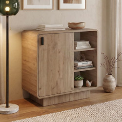 Μπουφές Rovel Megapap χρώμα sepet oak 80,3x39x80,4εκ