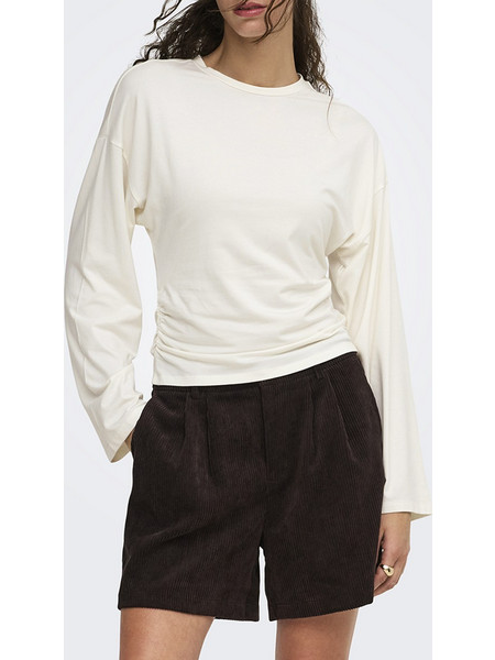 ONLY ONLMIST LS O-NECK TOP JRS 15383898-Cloud Dancer Cream