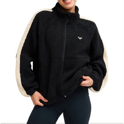 Roxy Boundless Spirit Solid Γυναικεία Ζακέτα Fleece Μαύρη ERJPF03261-KVJ0