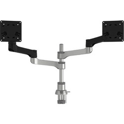 R-Go Tools Βάση Γραφείου για 2 Οθόνες έως 32" με Βραχίονα Ασημί (RGOVLZE4TWSI)